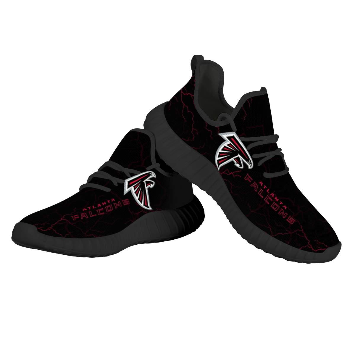 Women's Atlanta Falcons Mesh Knit Sneakers/Shoes 007